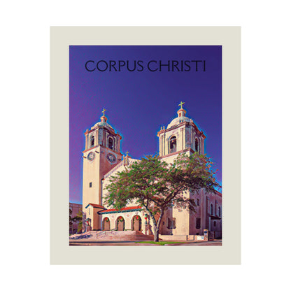 Corpus Christi Texas City Painting Poster