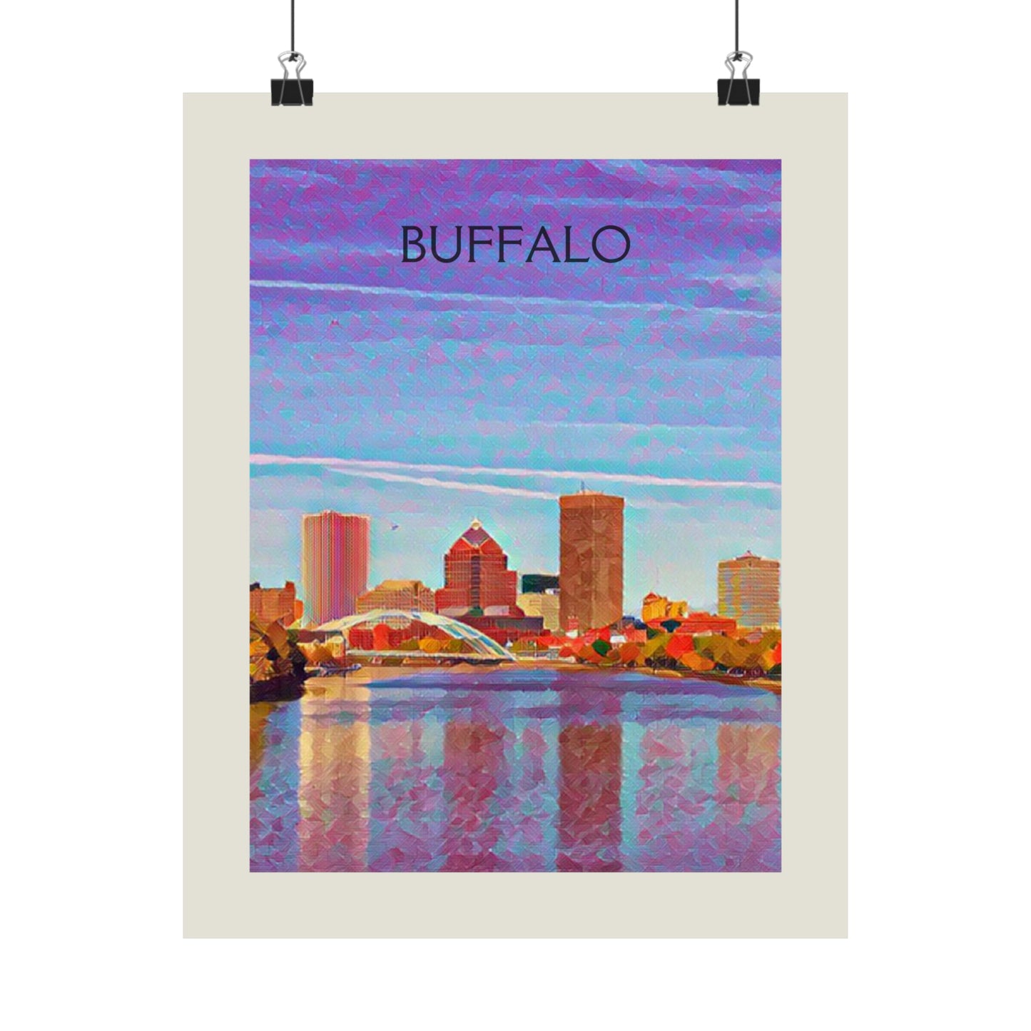 Buffalo New York City Painting Poster