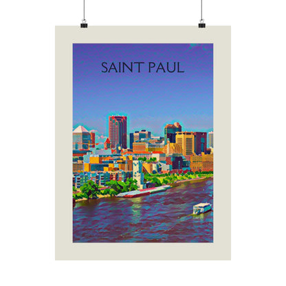 Saint Paul Minnesota City Painting Poster