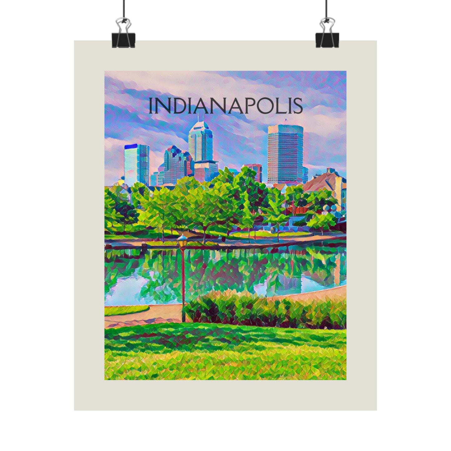 Indianapolis Indiana City Painting Poster