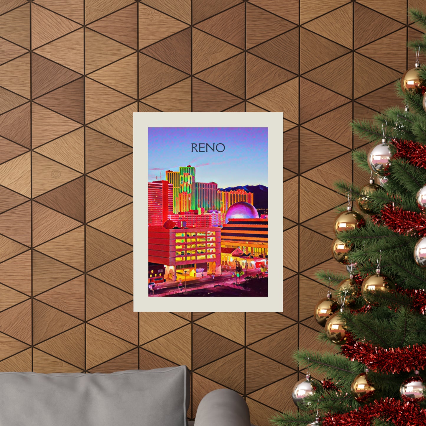 Reno Nevada City Painting Poster