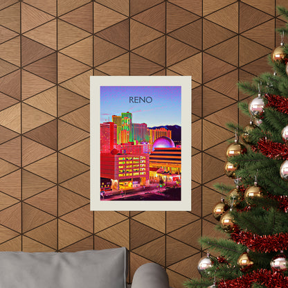 Reno Nevada City Painting Poster