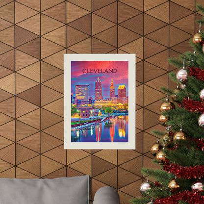 Cleveland Ohio City Painting Poster