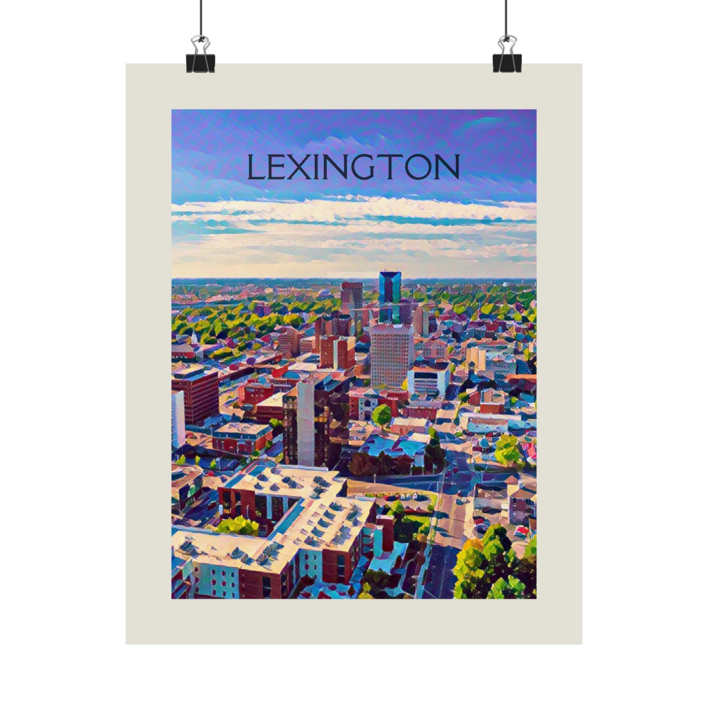 Lexington Kentucky City Painting Poster