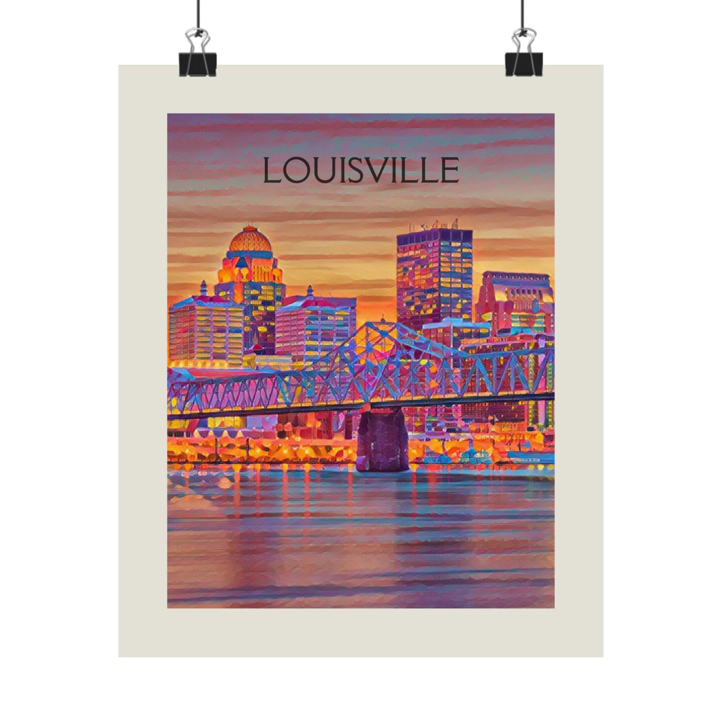 Louisville Kentucky City Painting Poster