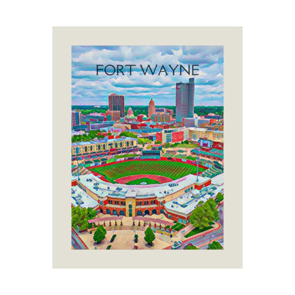 Fort Wayne Indiana City Painting Poster