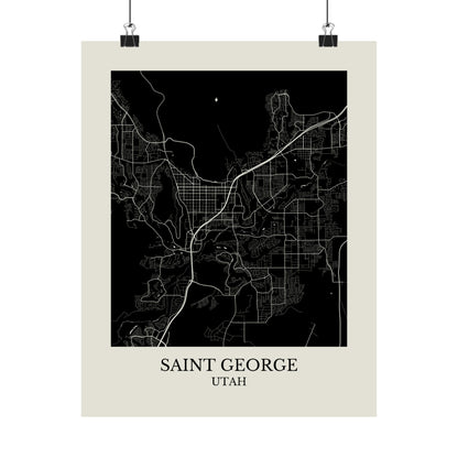 St George Utah Map Print