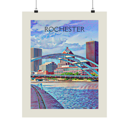 Rochester New York City Painting Poster