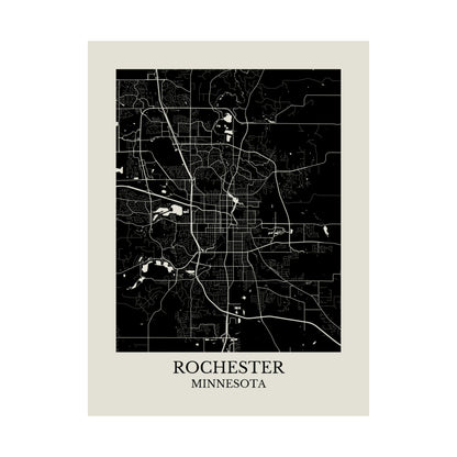 Rochester Minnesota Map Print