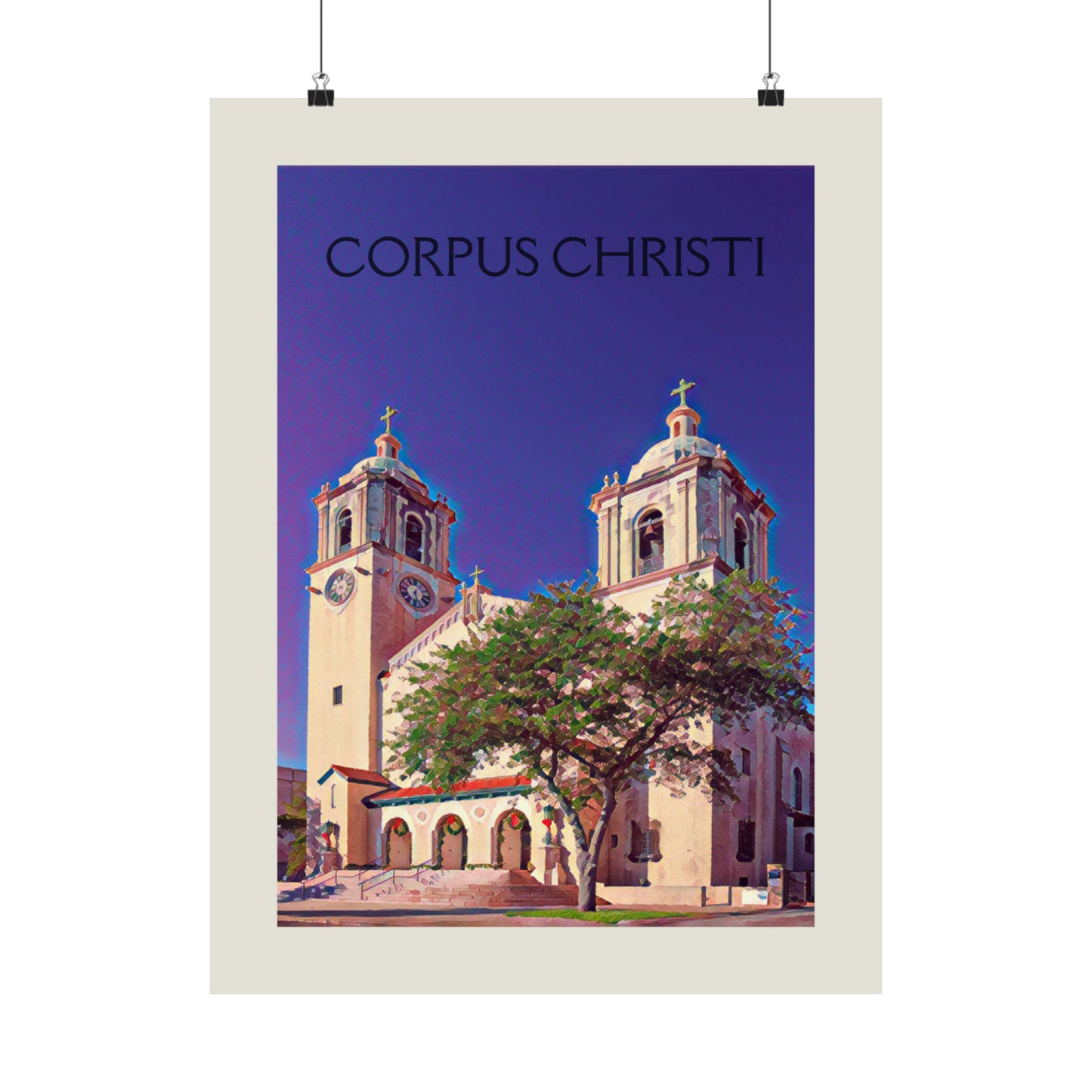 Corpus Christi Texas City Painting Poster