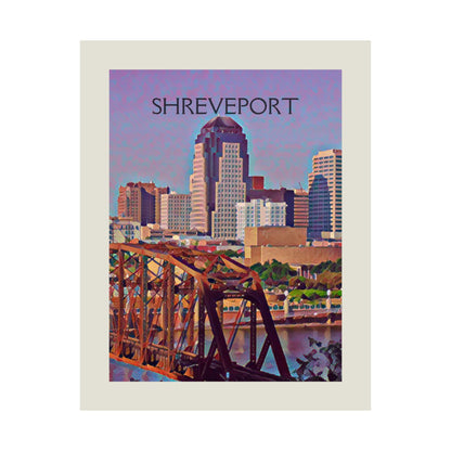 Shreveport Louisiana City Painting Poster