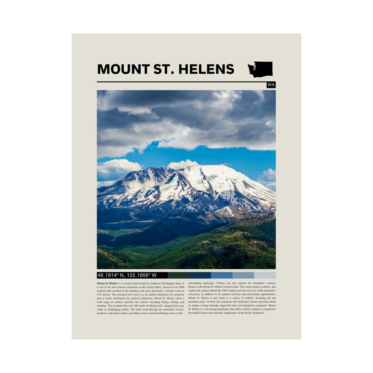 Mount St. Helens Poster