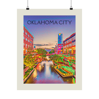 OKC Oklahoma City Painting Poster