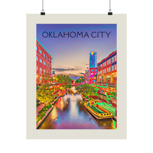 OKC Oklahoma City Painting Poster