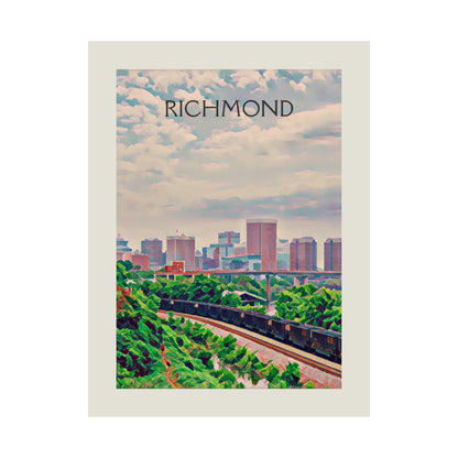 Richmond Virginia City Painting Poster