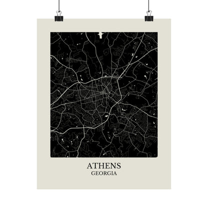 Athens Georgia Map Print