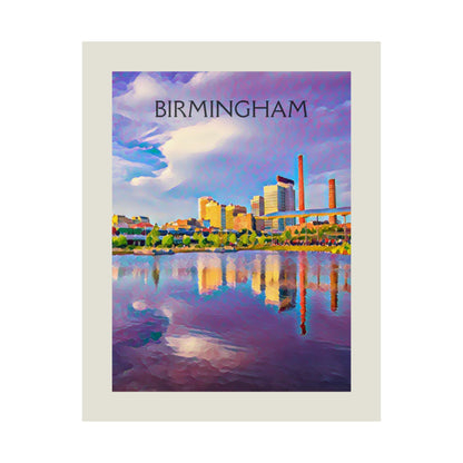 Birmingham Alabama City Painting Poster