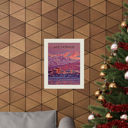 Anchorage Alaska City Painting Poster