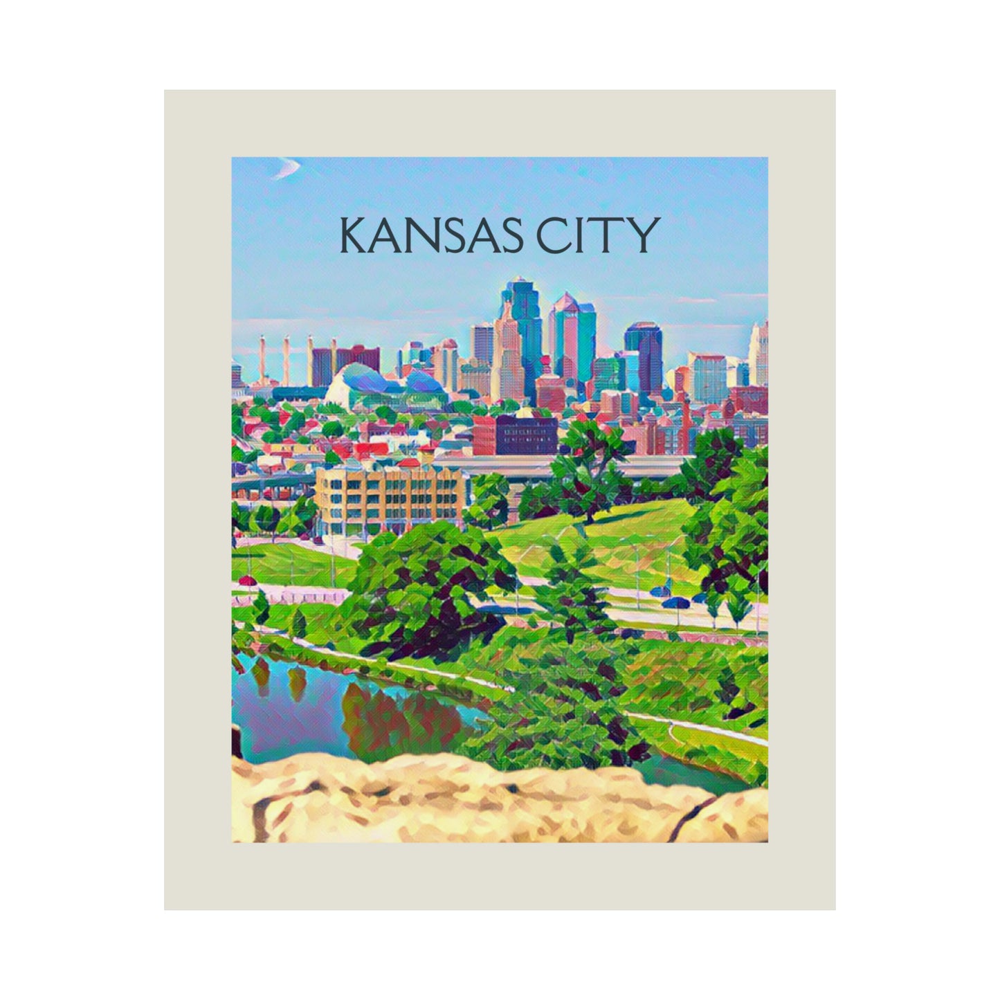 Kansas City Missouri City Painting Poster