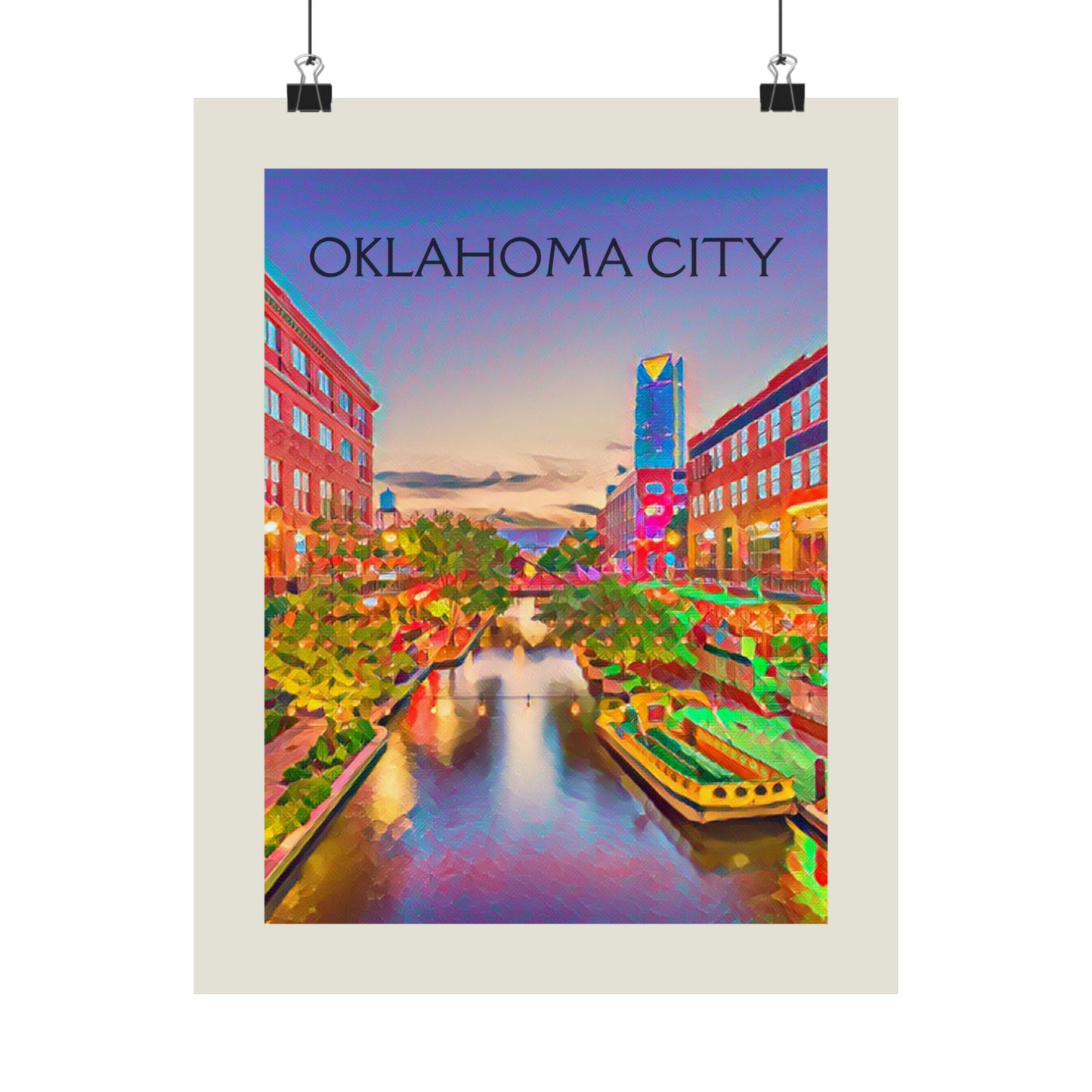 OKC Oklahoma City Painting Poster