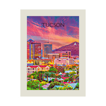 Tucson Arizona City Painting Poster