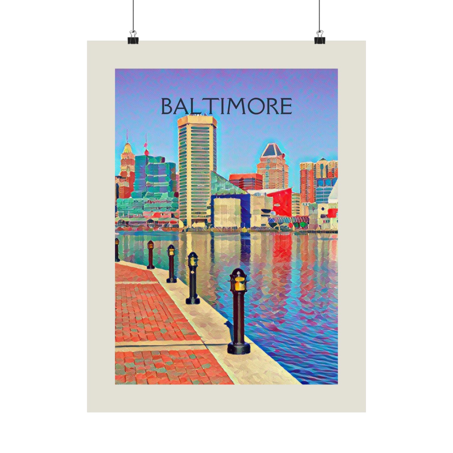 Baltimore Maryland City Painting Poster