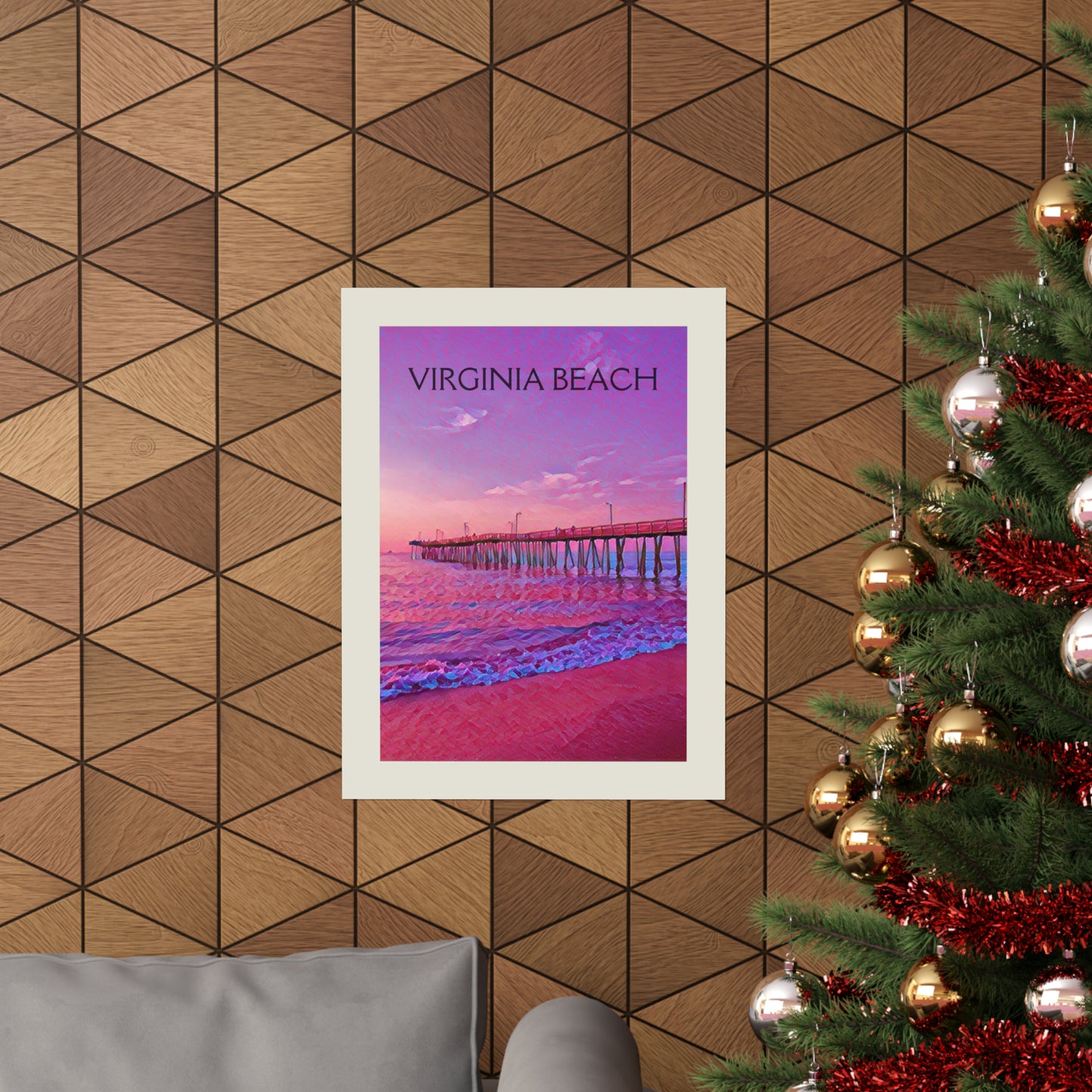 Virginia Beach VA City Painting Poster