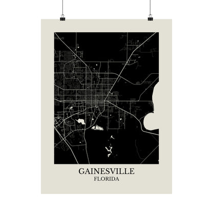 Gainesville Florida Map Print