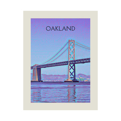 Oakland California City Painting Poster