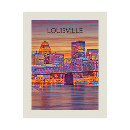 Louisville Kentucky City Painting Poster