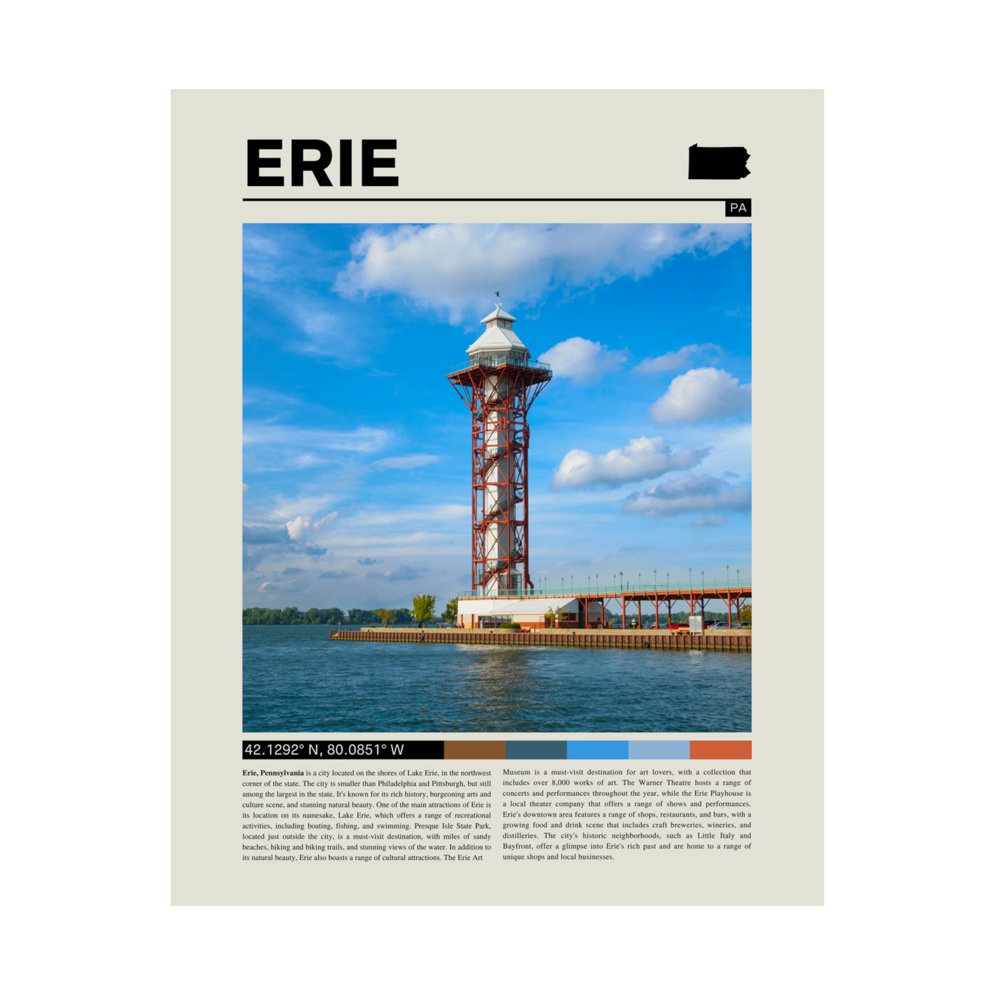 Erie Pennsylvania Poster