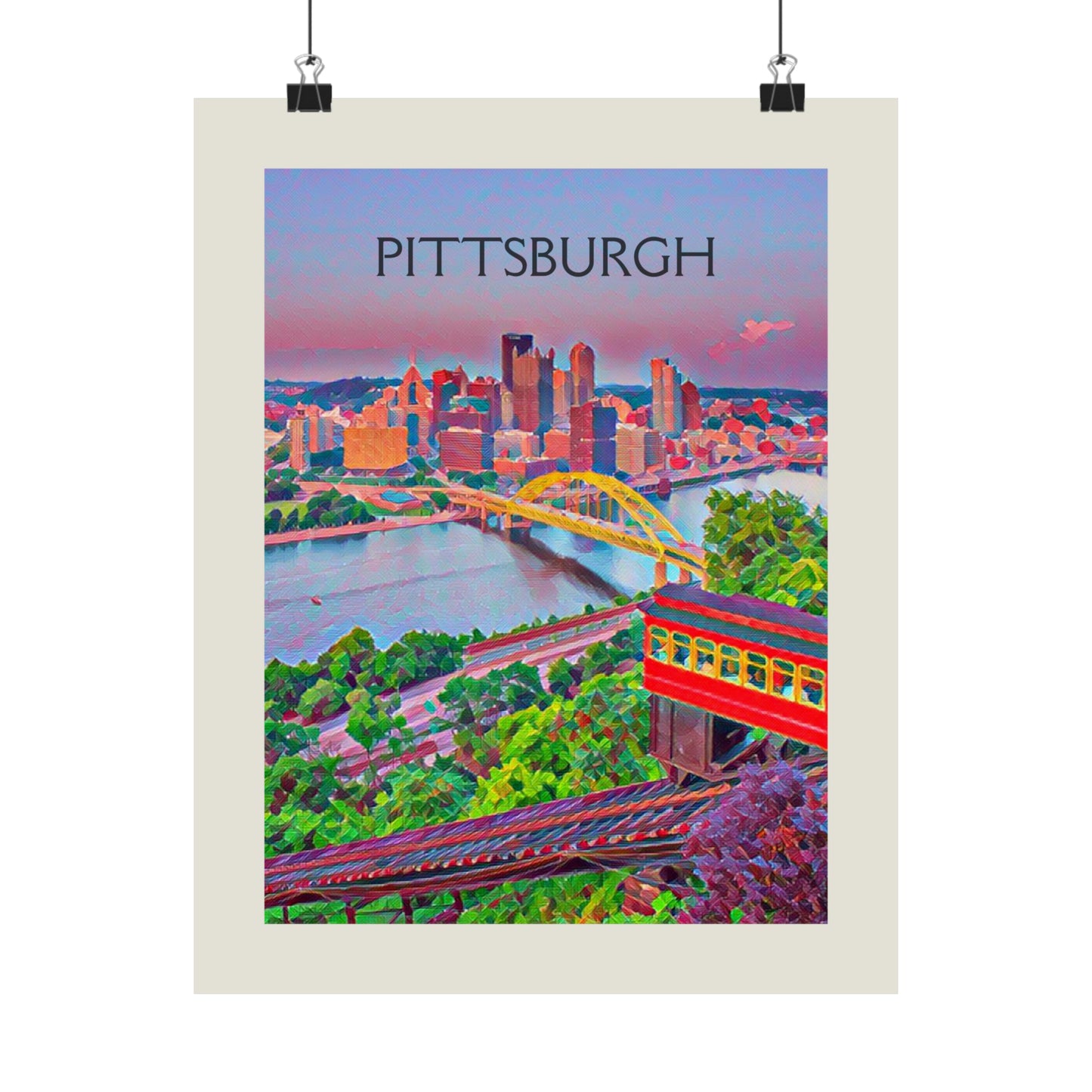 Pittsburgh Pennsylvania City Painting Poster