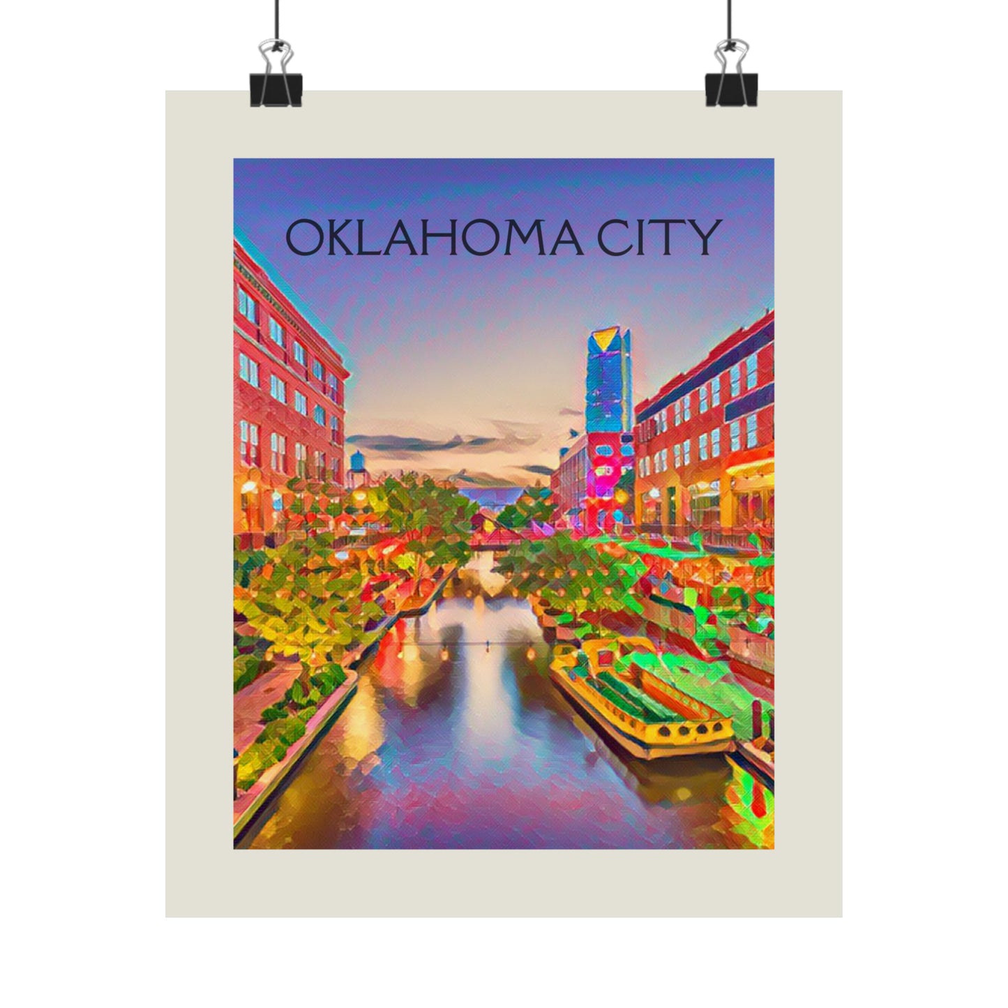 OKC Oklahoma City Painting Poster