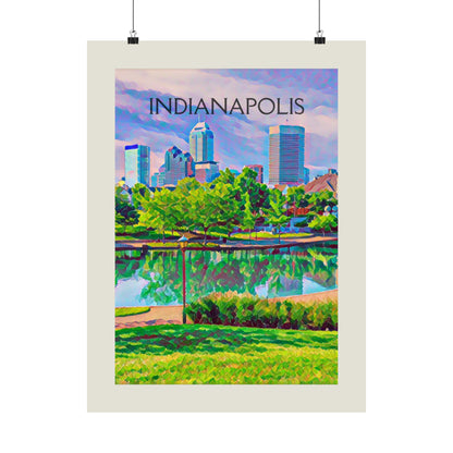 Indianapolis Indiana City Painting Poster