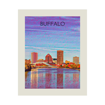 Buffalo New York City Painting Poster