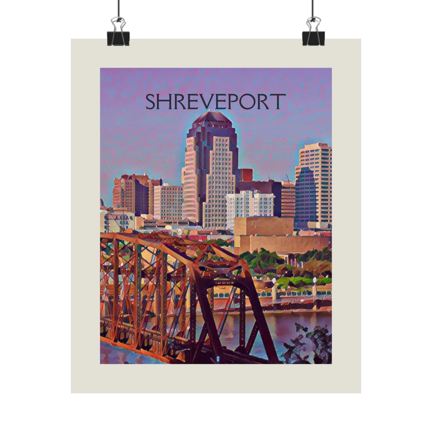 Shreveport Louisiana City Painting Poster