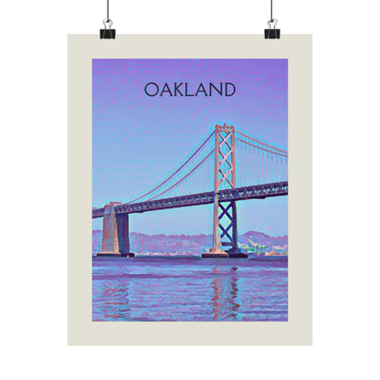 Oakland California City Painting Poster