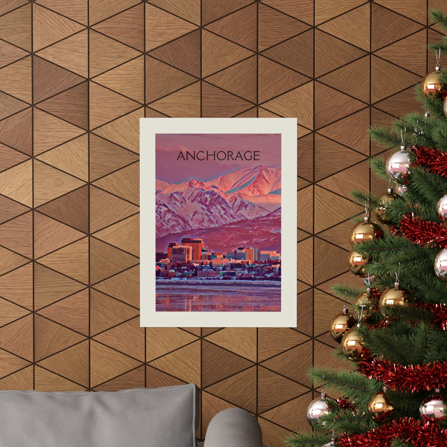 Anchorage Alaska City Painting Poster