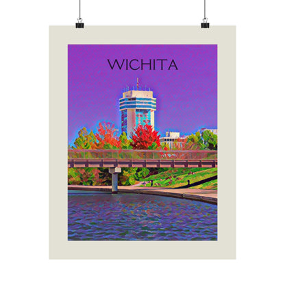 Wichita Kansas City Painting Poster