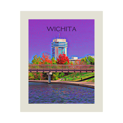 Wichita Kansas City Painting Poster