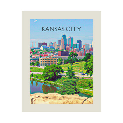 Kansas City Missouri City Painting Poster