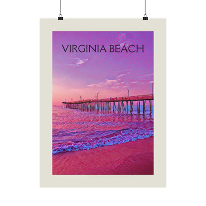 Virginia Beach VA City Painting Poster