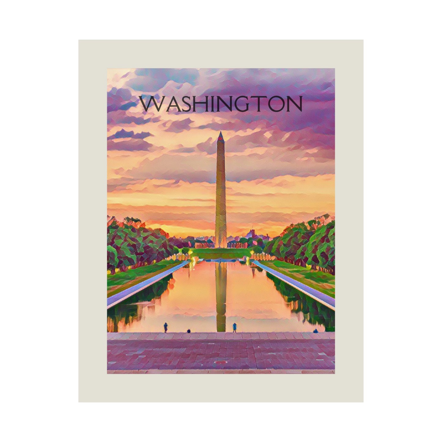 Washington D.C. City Painting Poster