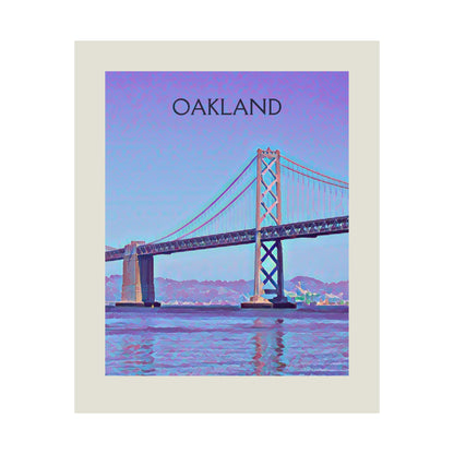 Oakland California City Painting Poster