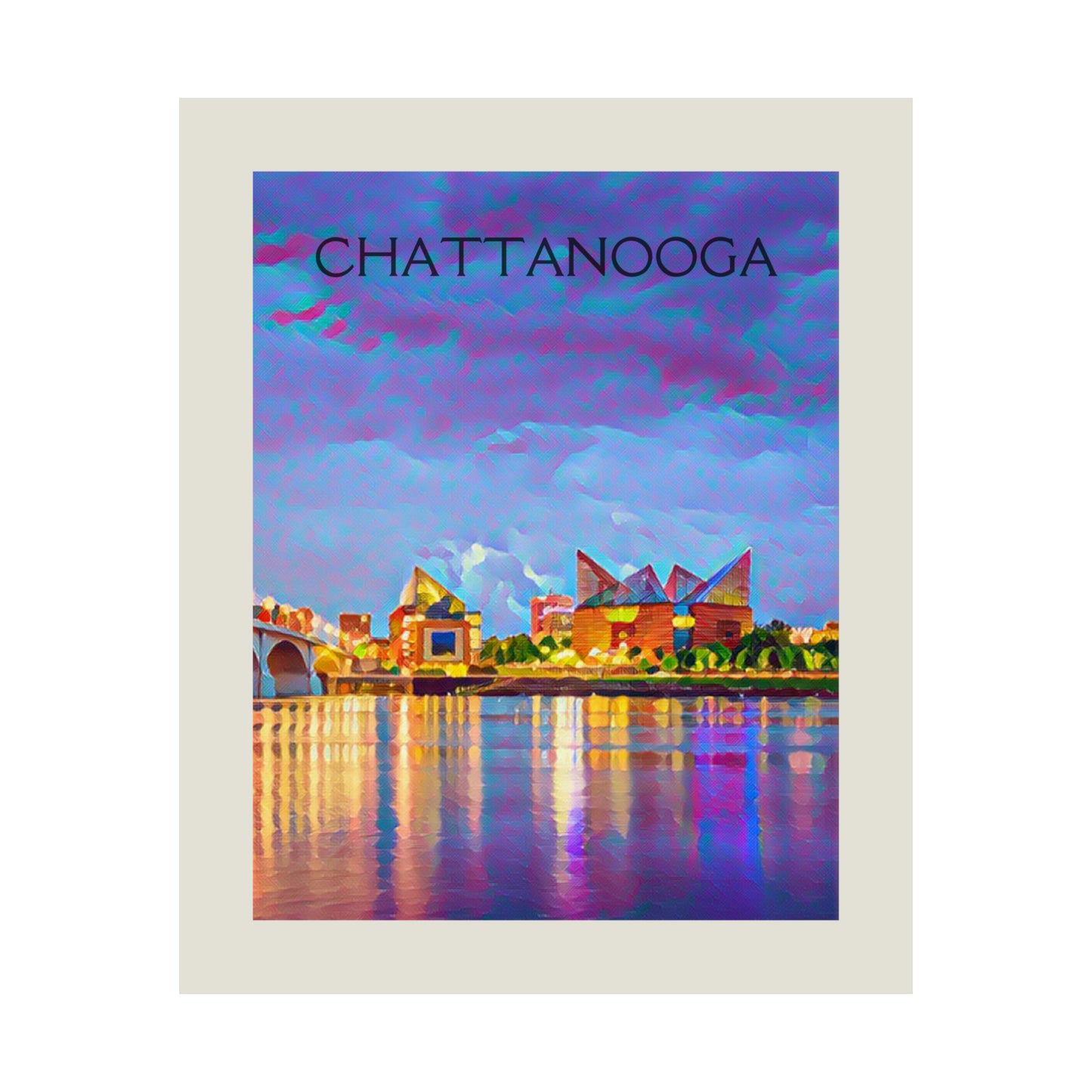 Chattanooga Tennessee City Painting Poster