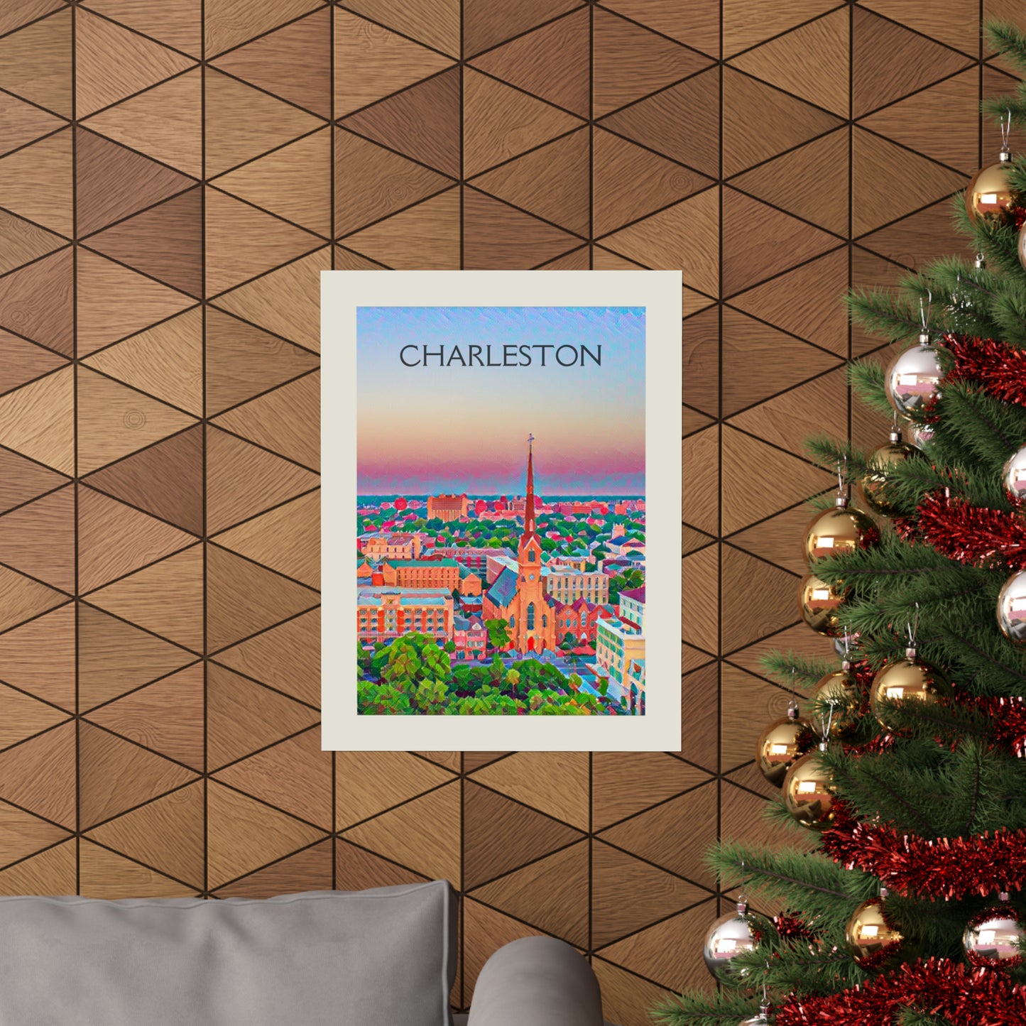 Charleston South Carolina City Painting Poster