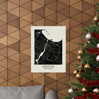 Green Bay Wisconsin Map Print