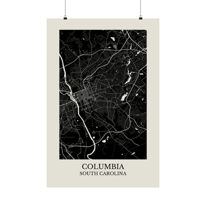 Columbia South Carolina Map Print