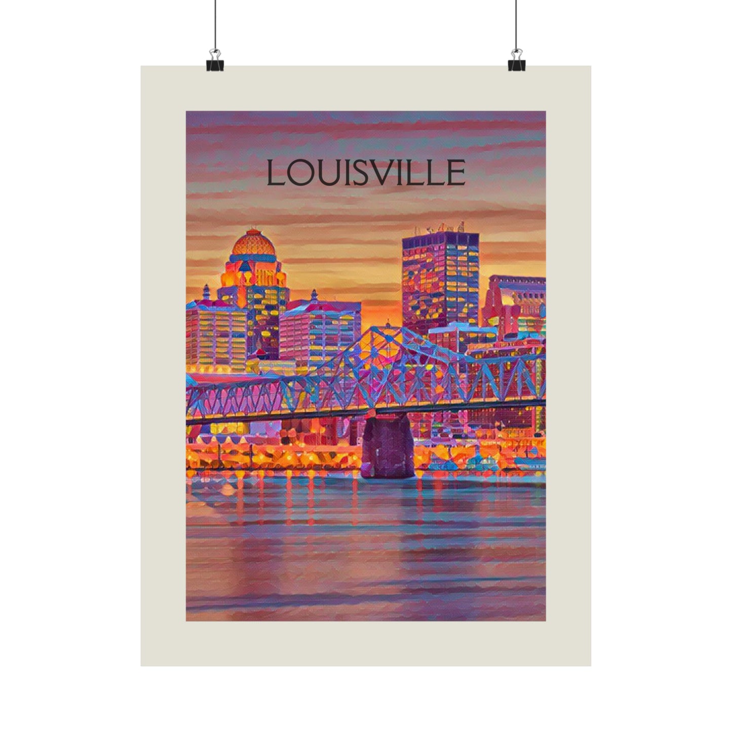 Louisville Kentucky City Painting Poster