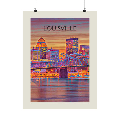 Louisville Kentucky City Painting Poster